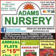 Specials Promotion From Adams Nursery Landscaping Mulch Edging Insecticides Herbicides Fingicides Fertilizers Weed Control Garden Decor And More From Adams Nursery Landscaping In Paragould Ar